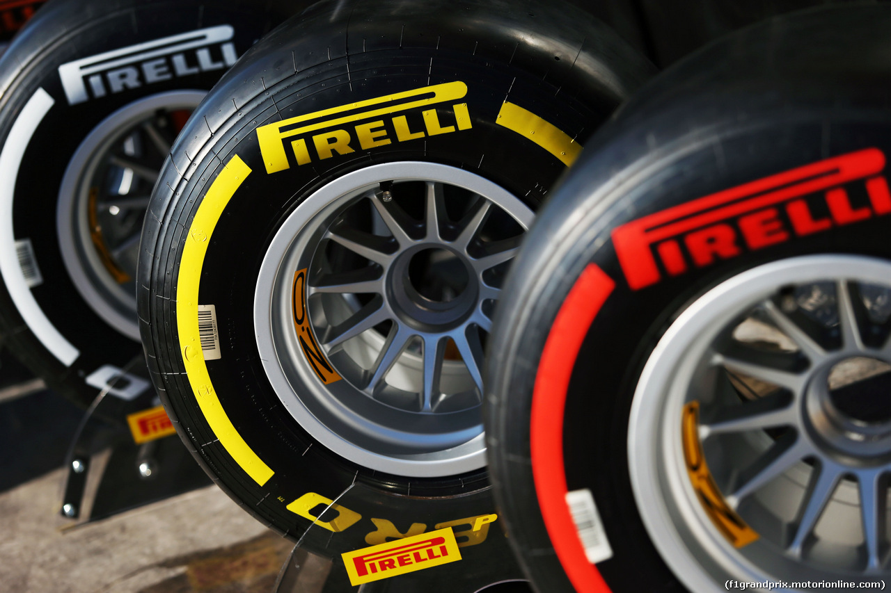 TEST F1 BARCELLONA 2 MARZO, Pirelli tyres.
02.03.2016.
