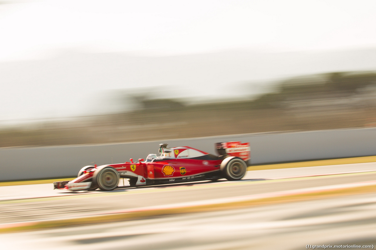 TEST F1 BARCELLONA 2 MARZO, Sebastian Vettel (GER) Ferrari SF16-H.
02.03.2016.
