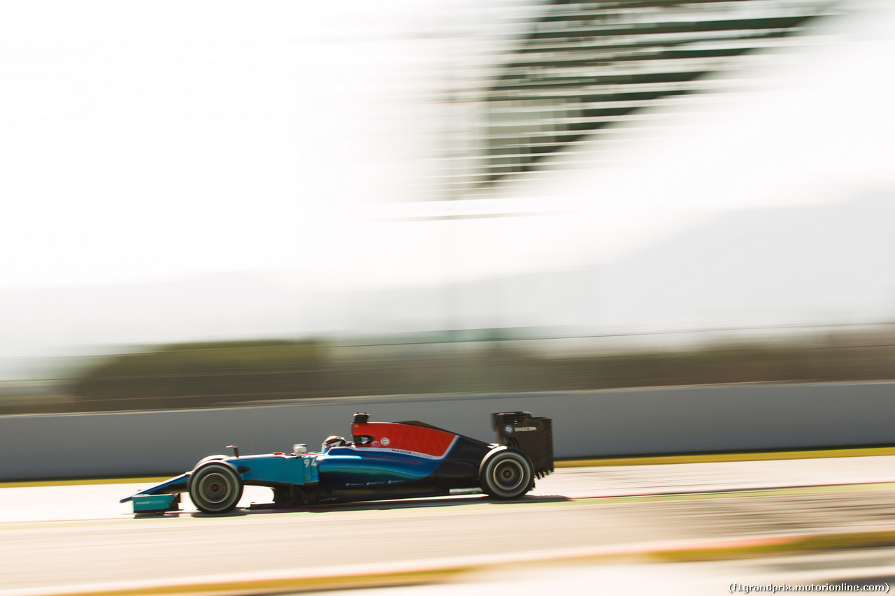 TEST F1 BARCELLONA 2 MARZO, Pascal Wehrlein (GER) Manor Racing MRT05.
02.03.2016.