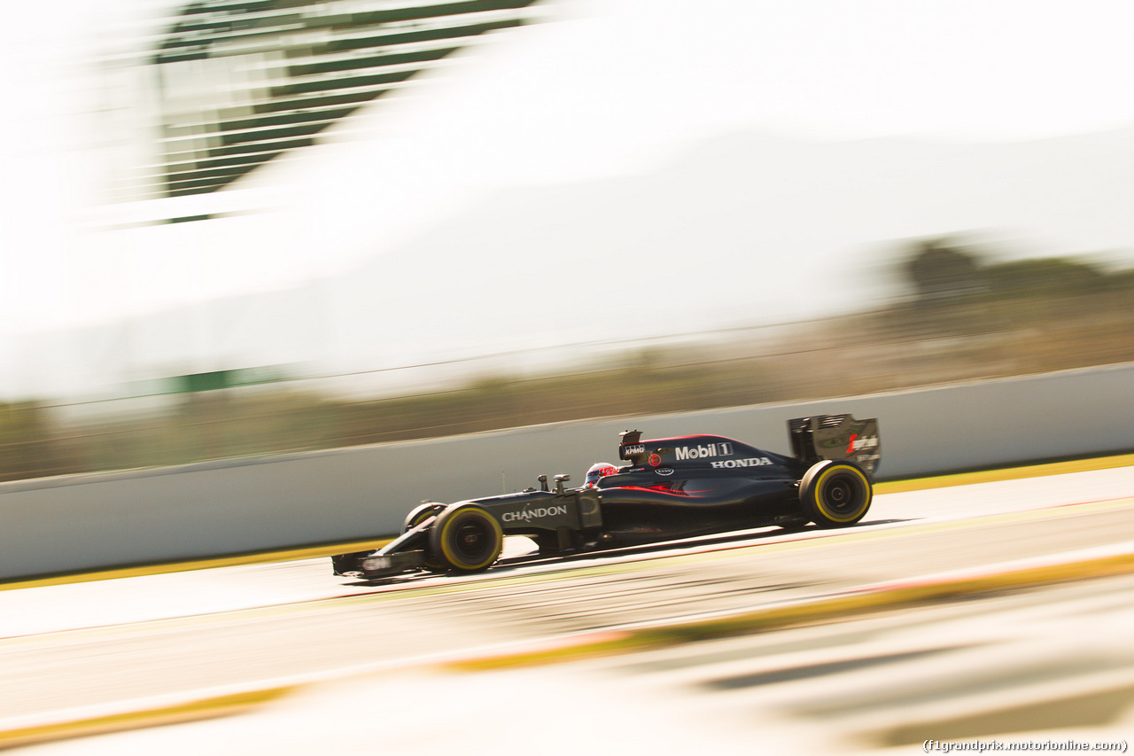 TEST F1 BARCELLONA 2 MARZO, Jenson Button (GBR) McLaren MP4-31.
02.03.2016.