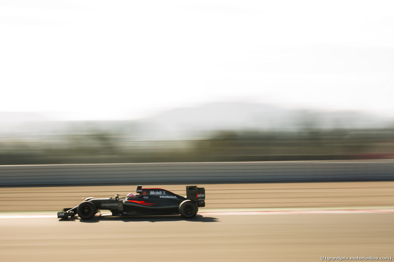 TEST F1 BARCELLONA 2 MARZO, Jenson Button (GBR) McLaren MP4-31.
02.03.2016.