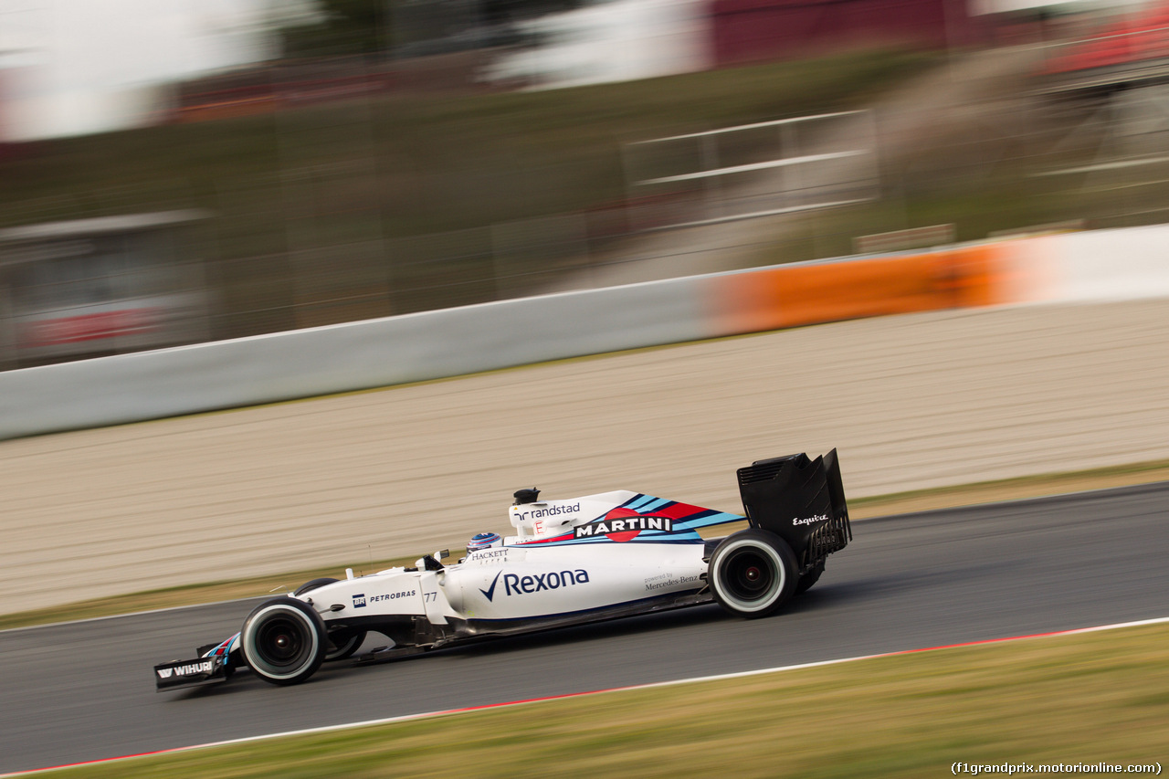 TEST F1 BARCELLONA 2 MARZO, Valtteri Bottas (FIN) Williams FW38.
02.03.2016.