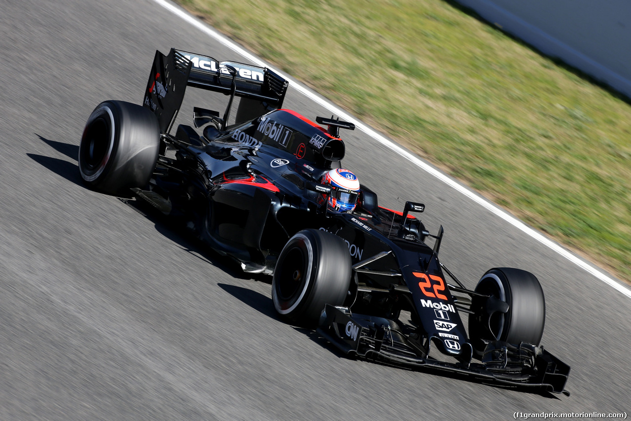 TEST F1 BARCELLONA 2 MARZO, Jenson Button (GBR), McLaren Honda 
02.03.2016.