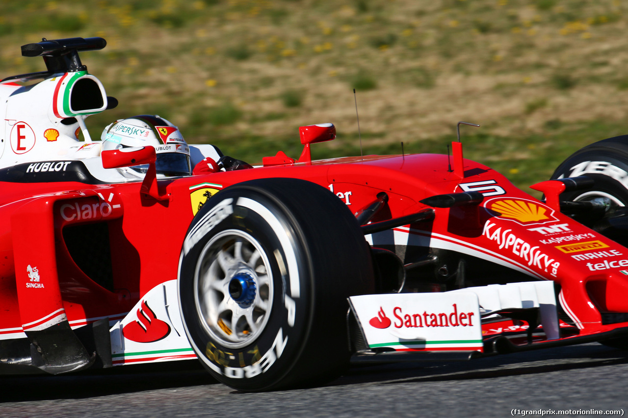 TEST F1 BARCELLONA 2 MARZO, Sebastian Vettel (GER) Ferrari SF16-H.
02.03.2016.