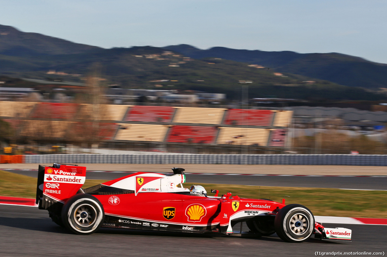 TEST F1 BARCELLONA 2 MARZO, Sebastian Vettel (GER) Ferrari SF16-H.
02.03.2016.