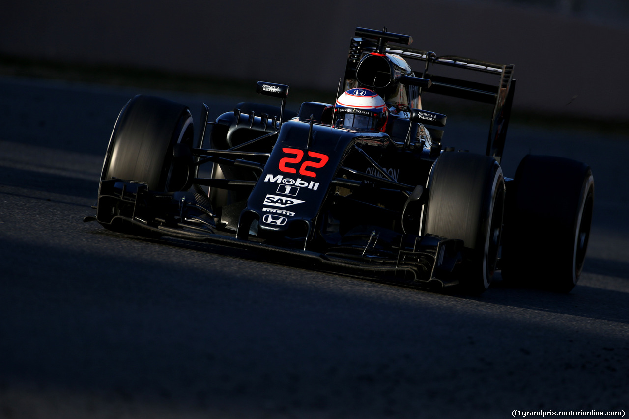 TEST F1 BARCELLONA 2 MARZO, Jenson Button (GBR), McLaren Honda 
02.03.2016.