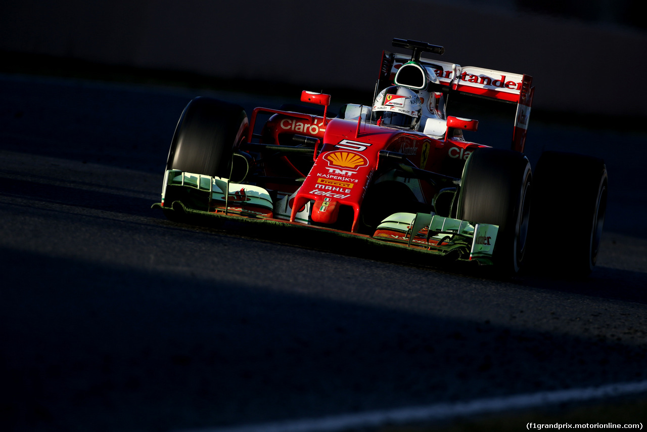 TEST F1 BARCELLONA 2 MARZO, Sebastian Vettel (GER), Ferrari 
02.03.2016.