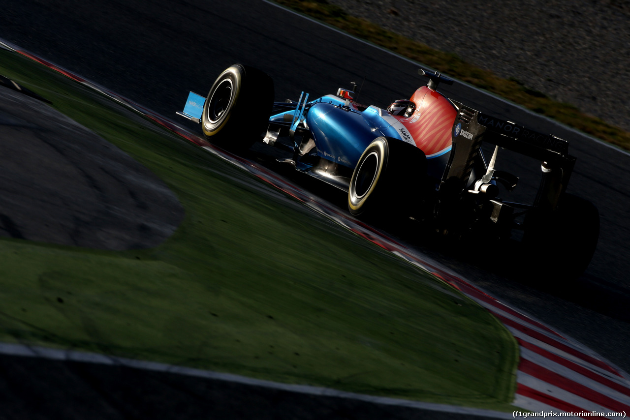 TEST F1 BARCELLONA 2 MARZO, Pascal Wehrlein (GER), Manor Racing 
02.03.2016.