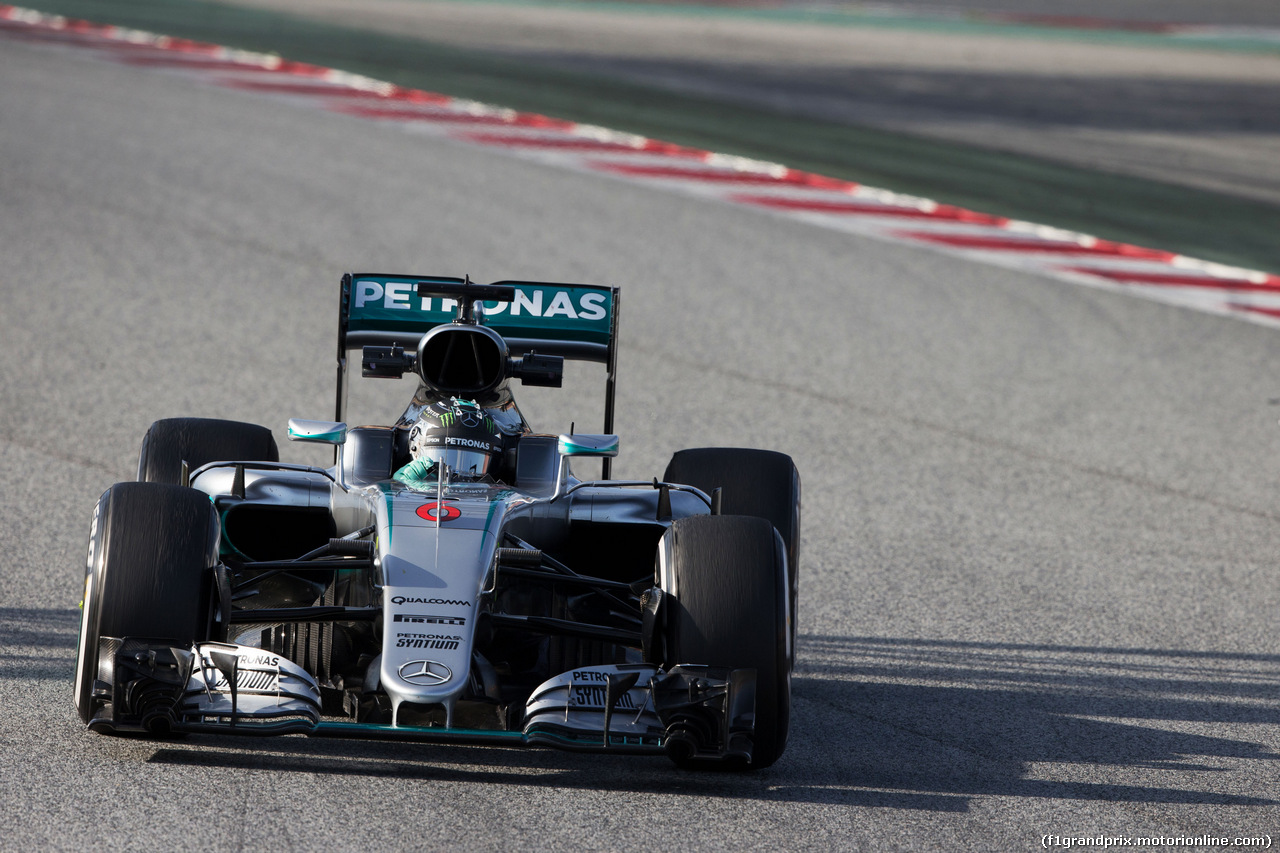 TEST F1 BARCELLONA 2 MARZO, Nico Rosberg (GER) Mercedes AMG F1 W07 Hybrid.
02.03.2016.