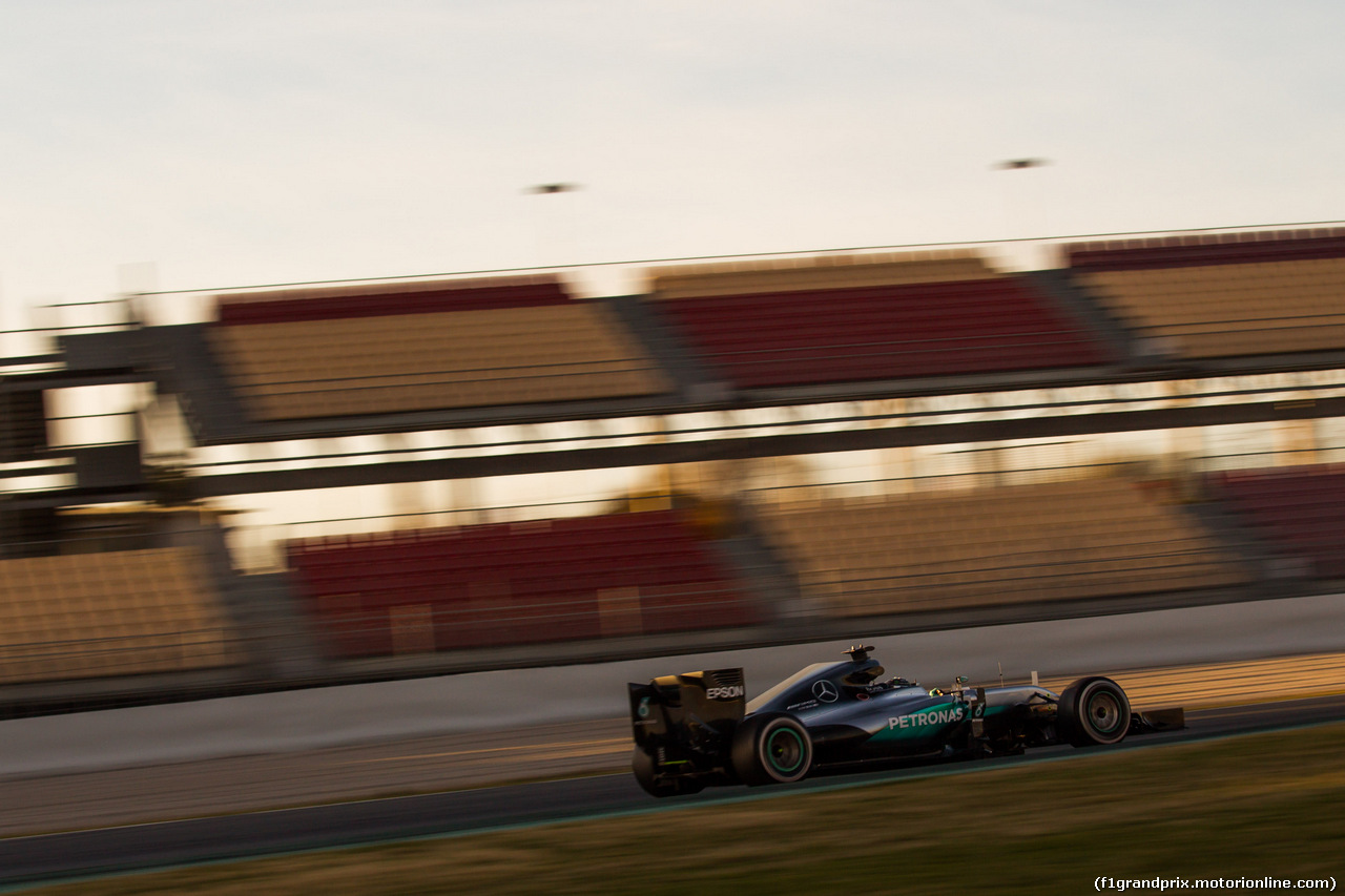 TEST F1 BARCELLONA 2 MARZO, Nico Rosberg (GER) Mercedes AMG F1 W07 Hybrid.
02.03.2016.