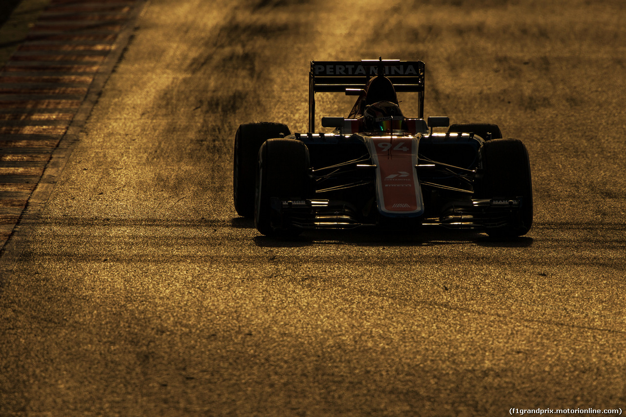 TEST F1 BARCELLONA 2 MARZO, Pascal Wehrlein (GER) Manor Racing MRT05.
02.03.2016.