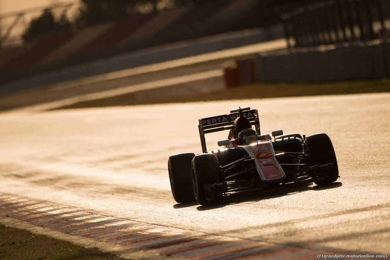 TEST F1 BARCELLONA 2 MARZO, Pascal Wehrlein (GER) Manor Racing MRT05.
02.03.2016.