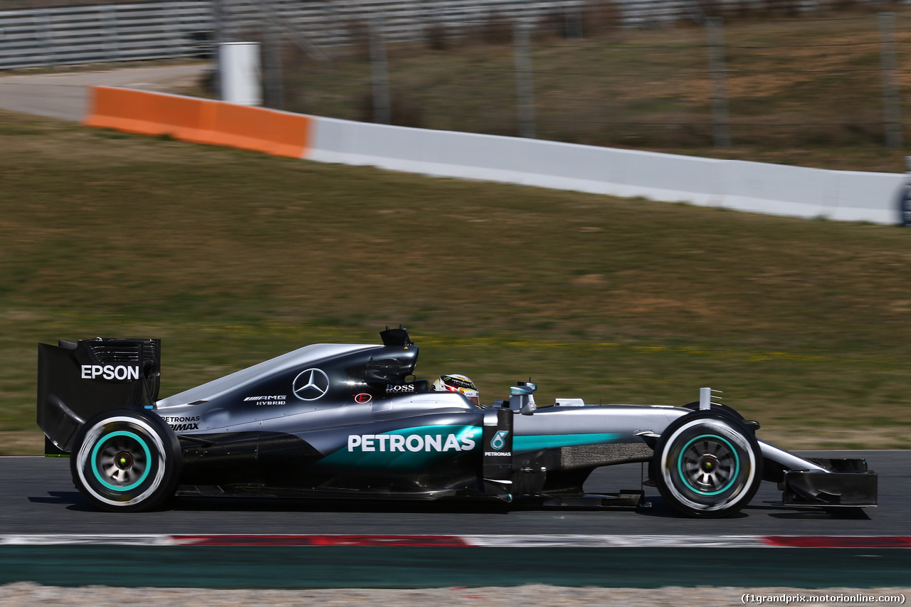 TEST F1 BARCELLONA 2 MARZO, Lewis Hamilton (GBR) Mercedes AMG F1 W07 .
02.03.2016.