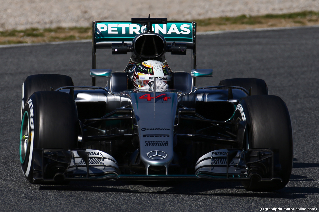 TEST F1 BARCELLONA 2 MARZO, Lewis Hamilton (GBR) Mercedes AMG F1 W07 .
02.03.2016.
