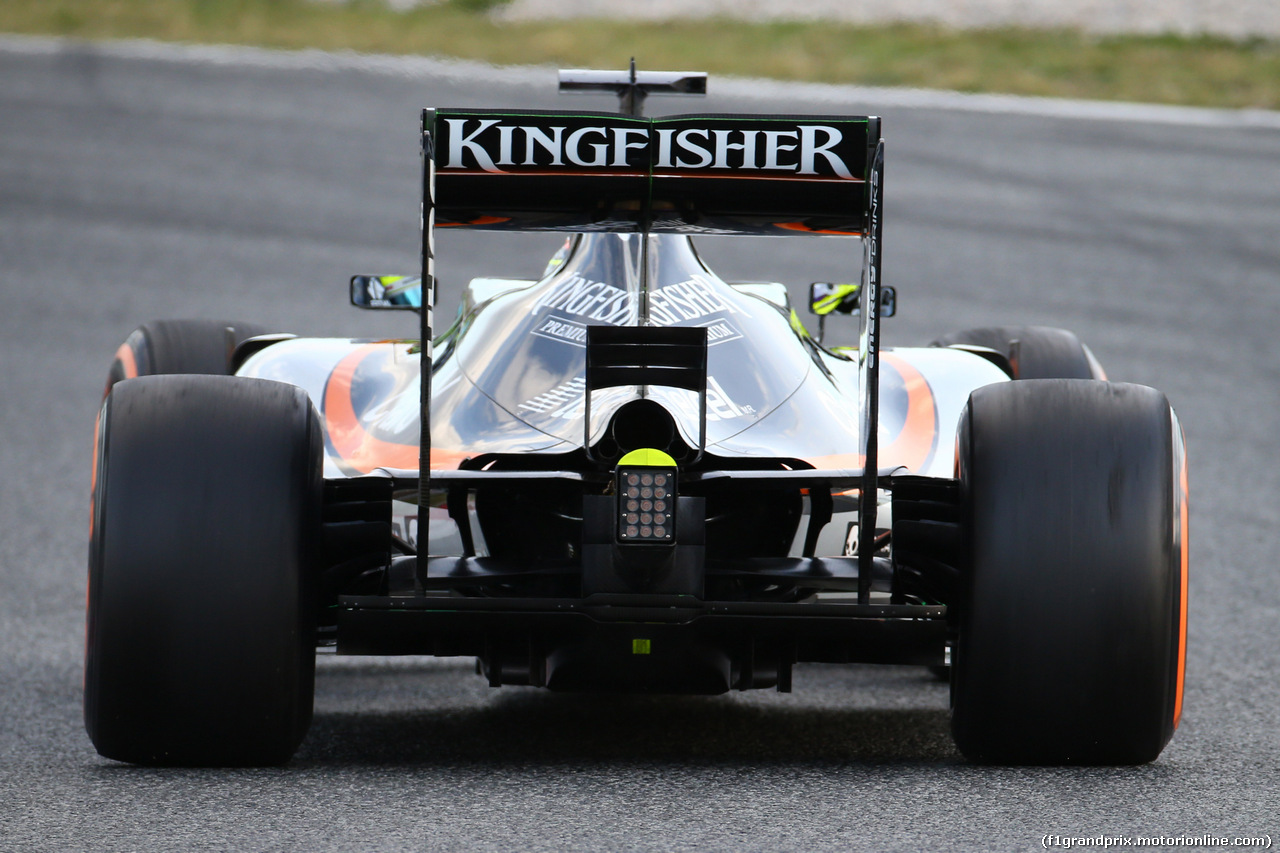 TEST F1 BARCELLONA 2 MARZO, Sergio Perez (MEX) Force India F1 VJM09.
02.03.2016.