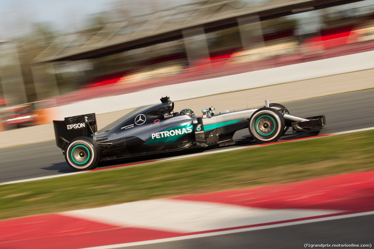 TEST F1 BARCELLONA 2 MARZO, Nico Rosberg (GER) Mercedes AMG F1 W07 Hybrid.
02.03.2016.