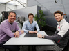TEST F1 BARCELLONA 2 MARZO, (L to R): Jean-Denis Deletraz (SUI) with Louis Deletraz (SUI) Renault Sport Academy Driver e Romain Grosjean (FRA) Haas F1 Team.
02.03.2016.