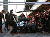 TEST F1 BARCELLONA 3 MARZO, Nico Hulkenberg (GER) Sahara Force India F1 VJM09 practices a pit stop.
03.03.2016.