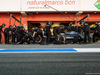 TEST F1 BARCELLONA 3 MARZO, Jolyon Palmer (GBR) Renault Sport F1 Team RS16 practices a pit stop.
03.03.2016.