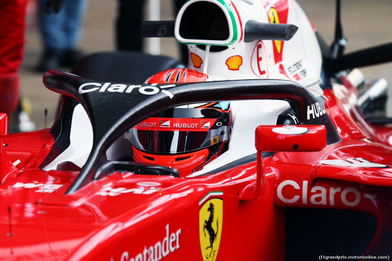TEST F1 BARCELLONA 3 MARZO, Kimi Raikkonen (FIN) Ferrari SF16-H running a cockpit cover.
03.03.2016.