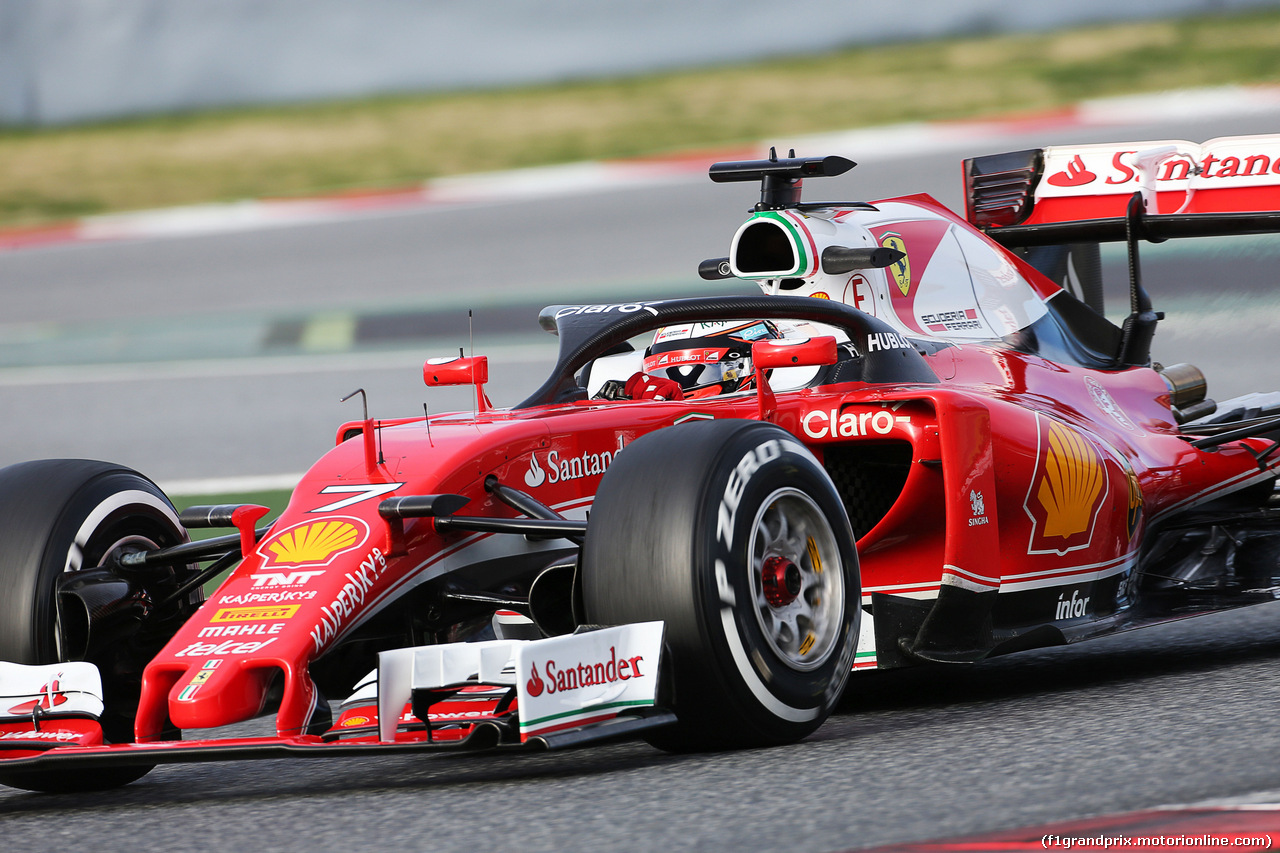 TEST F1 BARCELLONA 3 MARZO, Kimi Raikkonen (FIN) Ferrari SF16-H running a cockpit cover.
03.03.2016.