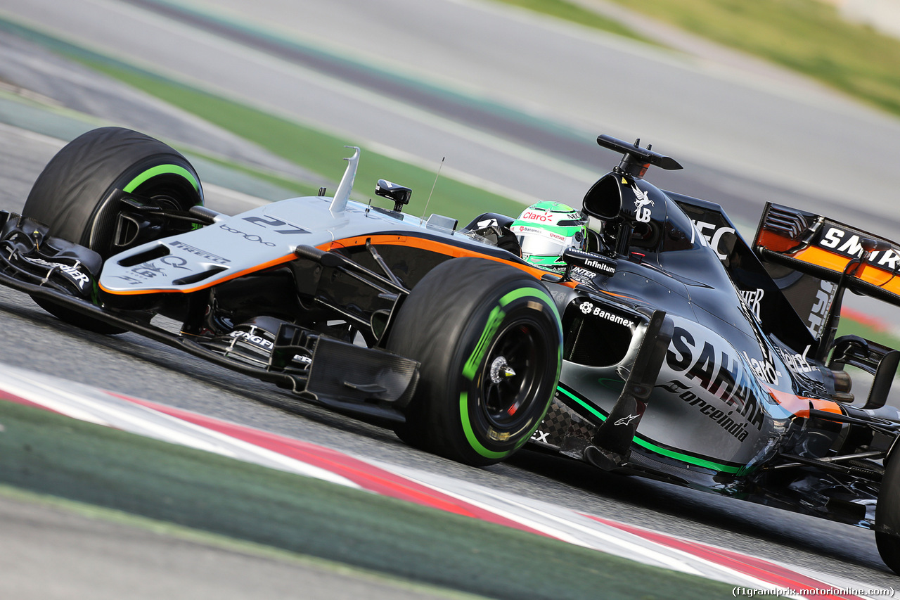 TEST F1 BARCELLONA 3 MARZO, Nico Hulkenberg (GER) Sahara Force India F1 VJM09.
03.03.2016.