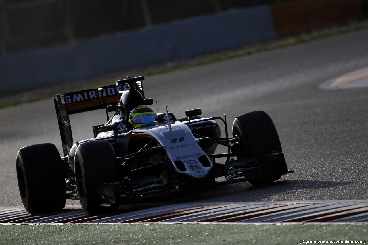 TEST F1 BARCELLONA 3 MARZO, Sergio Perez (MEX) Sahara Force India F1 Team VJM09