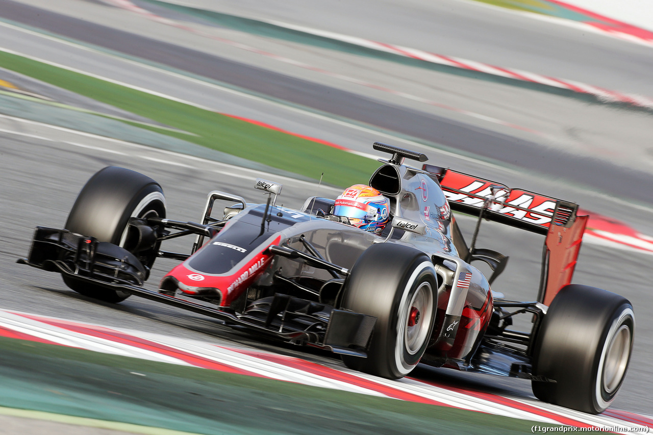 TEST F1 BARCELLONA 3 MARZO, Romain Grosjean (FRA) Haas F1 Team VF-16.
03.03.2016.