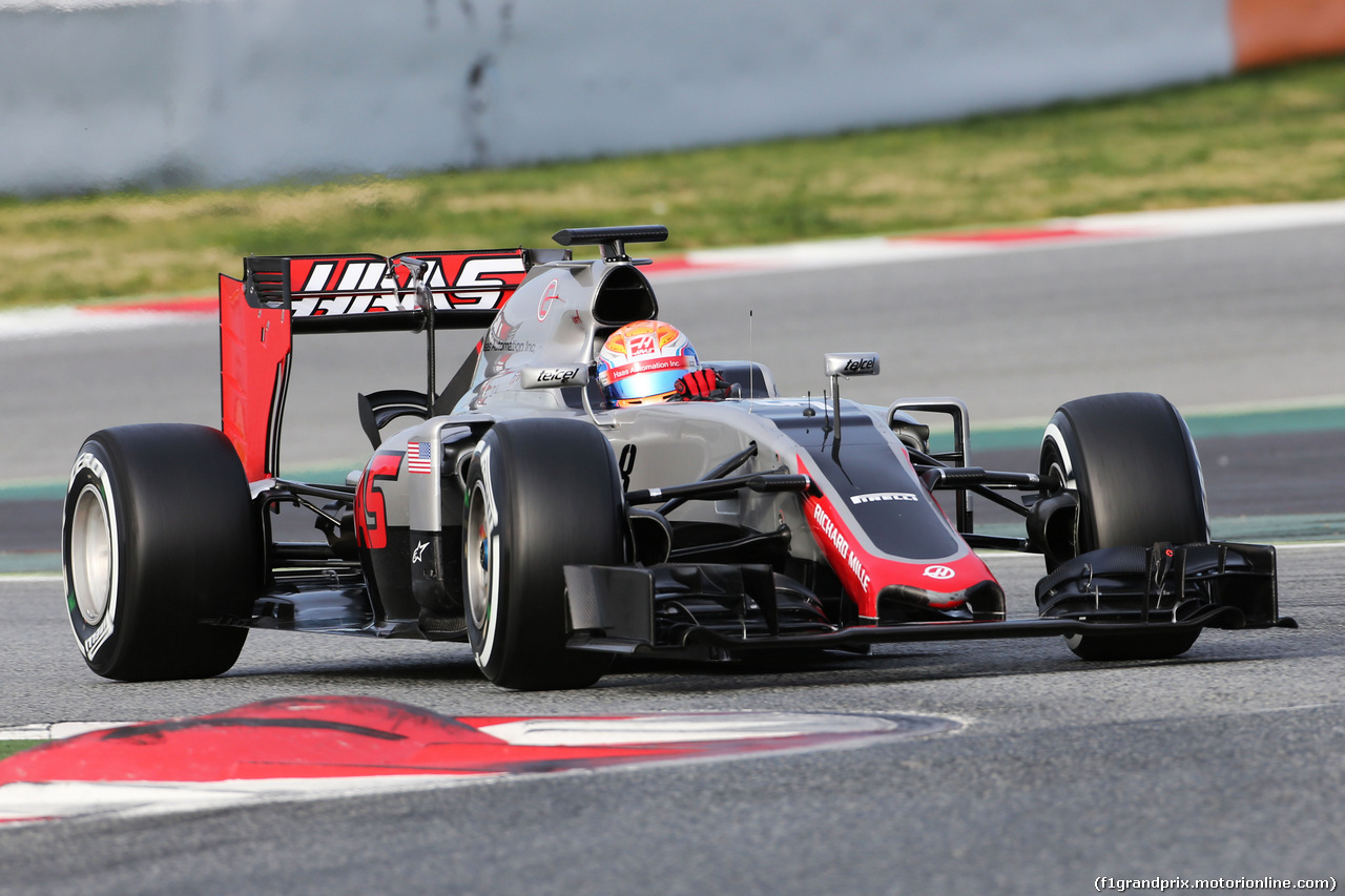 TEST F1 BARCELLONA 3 MARZO, Romain Grosjean (FRA) Haas F1 Team VF-16.
03.03.2016.