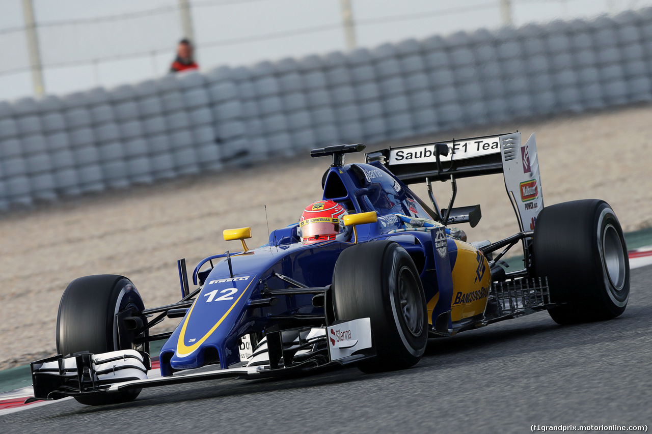 TEST F1 BARCELLONA 3 MARZO, Felipe Nasr (BRA) Sauber C35.
03.03.2016.