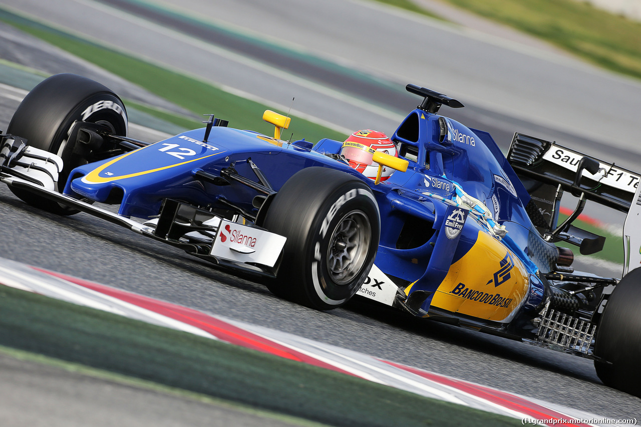 TEST F1 BARCELLONA 3 MARZO, Felipe Nasr (BRA) Sauber C35.
03.03.2016.