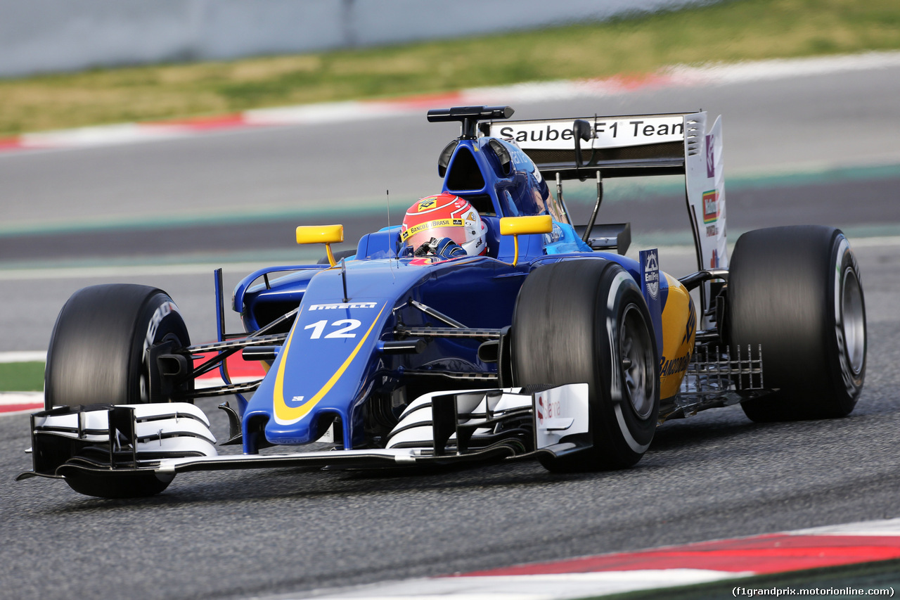 TEST F1 BARCELLONA 3 MARZO, Felipe Nasr (BRA) Sauber C35.
03.03.2016.