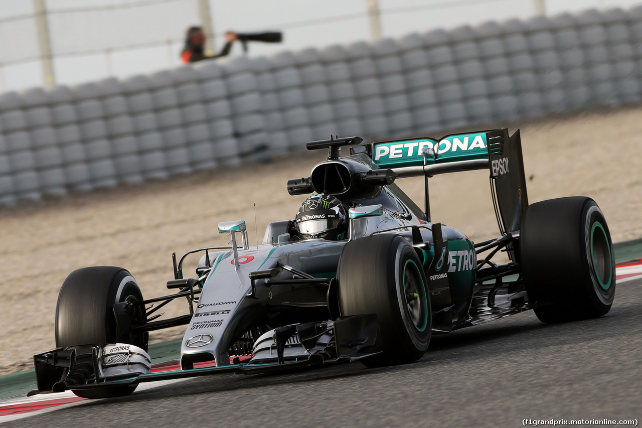TEST F1 BARCELLONA 3 MARZO, Nico Rosberg (GER) Mercedes AMG F1 W07 Hybrid.
03.03.2016.
