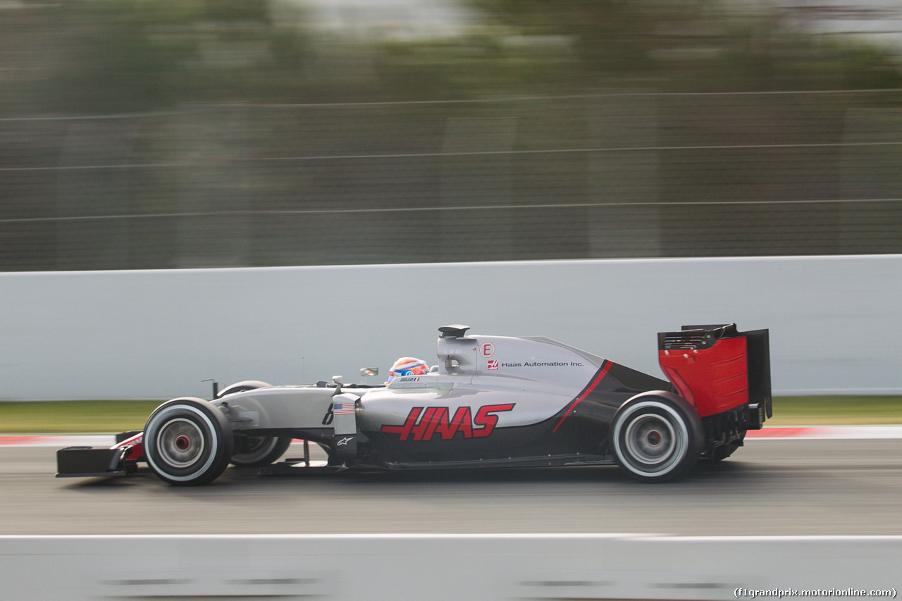 TEST F1 BARCELLONA 3 MARZO, Romain Grosjean (FRA) Haas F1 Team VF-16.
03.03.2016. F