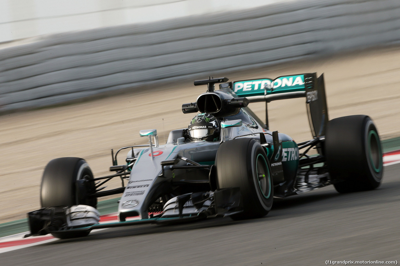 TEST F1 BARCELLONA 3 MARZO, Nico Rosberg (GER) Mercedes AMG F1 W07 Hybrid.
03.03.2016.