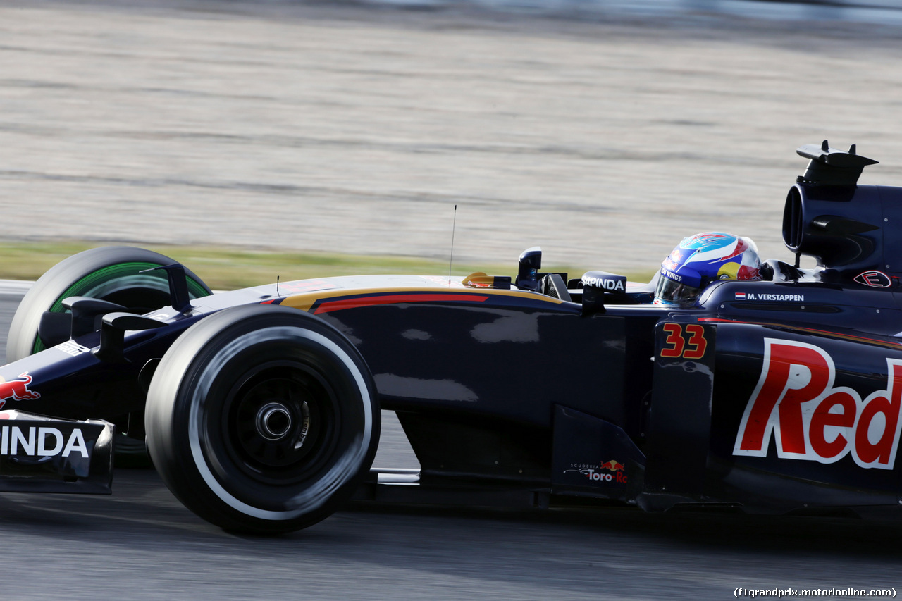 TEST F1 BARCELLONA 3 MARZO, Max Verstappen (NLD) Scuderia Toro Rosso STR11.
03.03.2016.