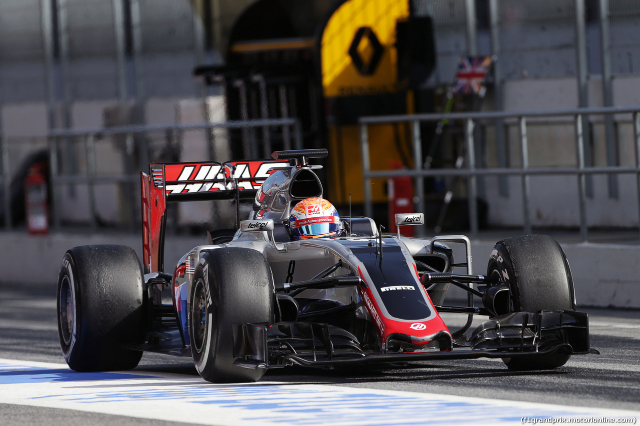 TEST F1 BARCELLONA 3 MARZO, Romain Grosjean (FRA) Haas F1 Team VF-16.
03.03.2016.