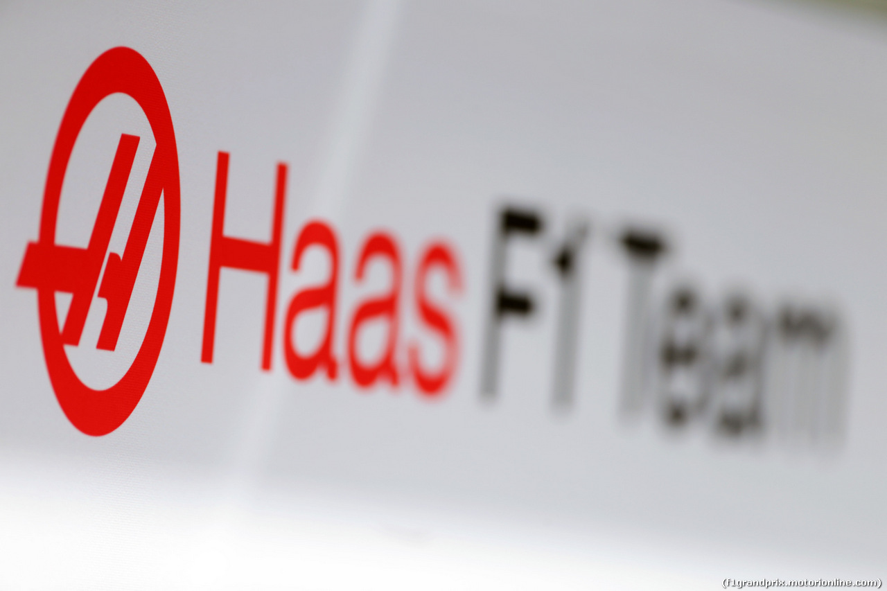 TEST F1 BARCELLONA 3 MARZO, Haas F1 Team logo.
03.03.2016.