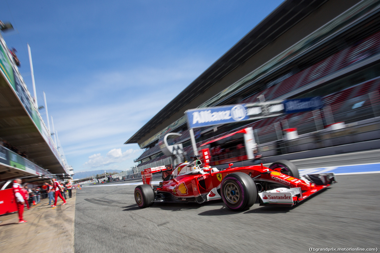 TEST F1 BARCELLONA 3 MARZO, Kimi Raikkonen (FIN) Ferrari SF16-H.
03.03.2016.