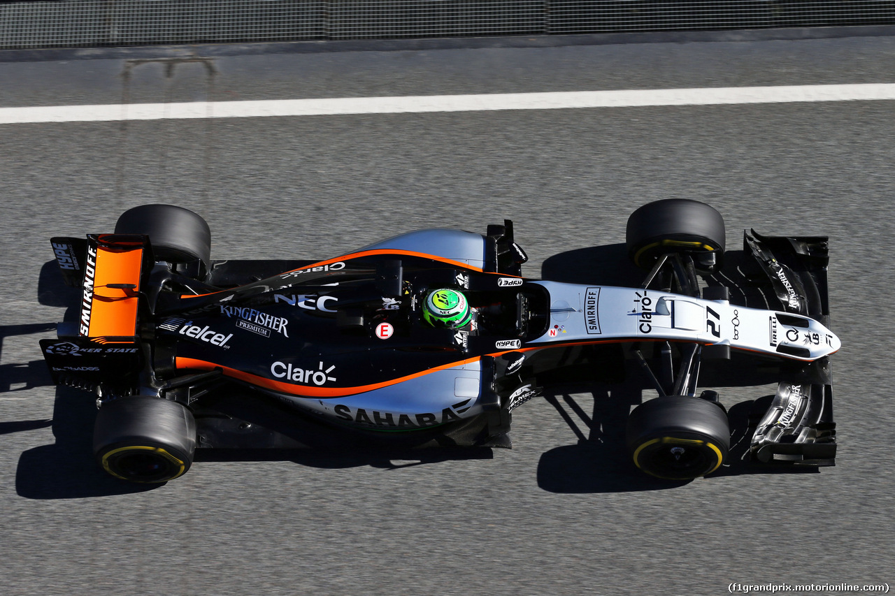 TEST F1 BARCELLONA 3 MARZO, Nico Hulkenberg (GER) Sahara Force India F1 VJM09.
03.03.2016.