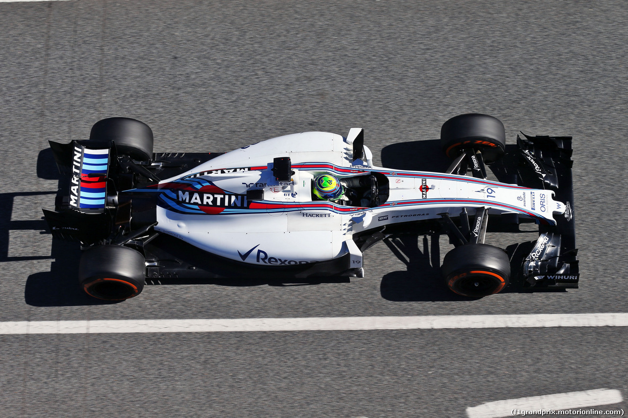 TEST F1 BARCELLONA 3 MARZO, Felipe Massa (BRA) Williams FW38.
03.03.2016.