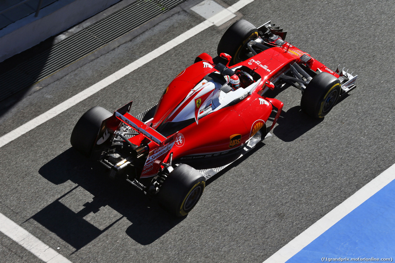 TEST F1 BARCELLONA 3 MARZO, Kimi Raikkonen (FIN) Ferrari SF16-H.
03.03.2016.