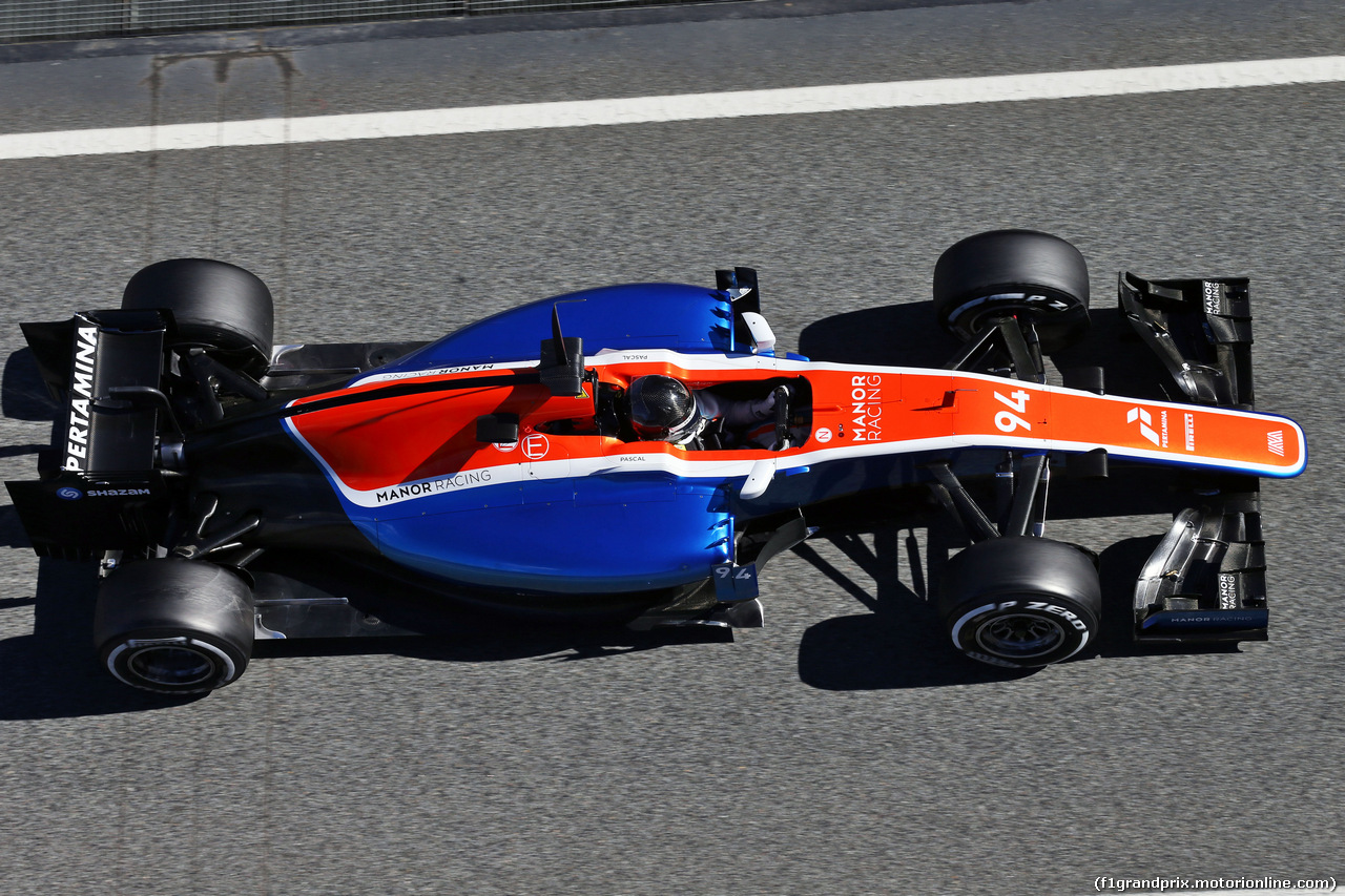 TEST F1 BARCELLONA 3 MARZO, Pascal Wehrlein (GER) Manor Racing MRT05.
03.03.2016.