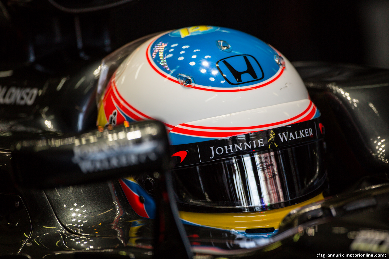 TEST F1 BARCELLONA 3 MARZO, Fernando Alonso (ESP) McLaren MP4-31.
03.03.2016.