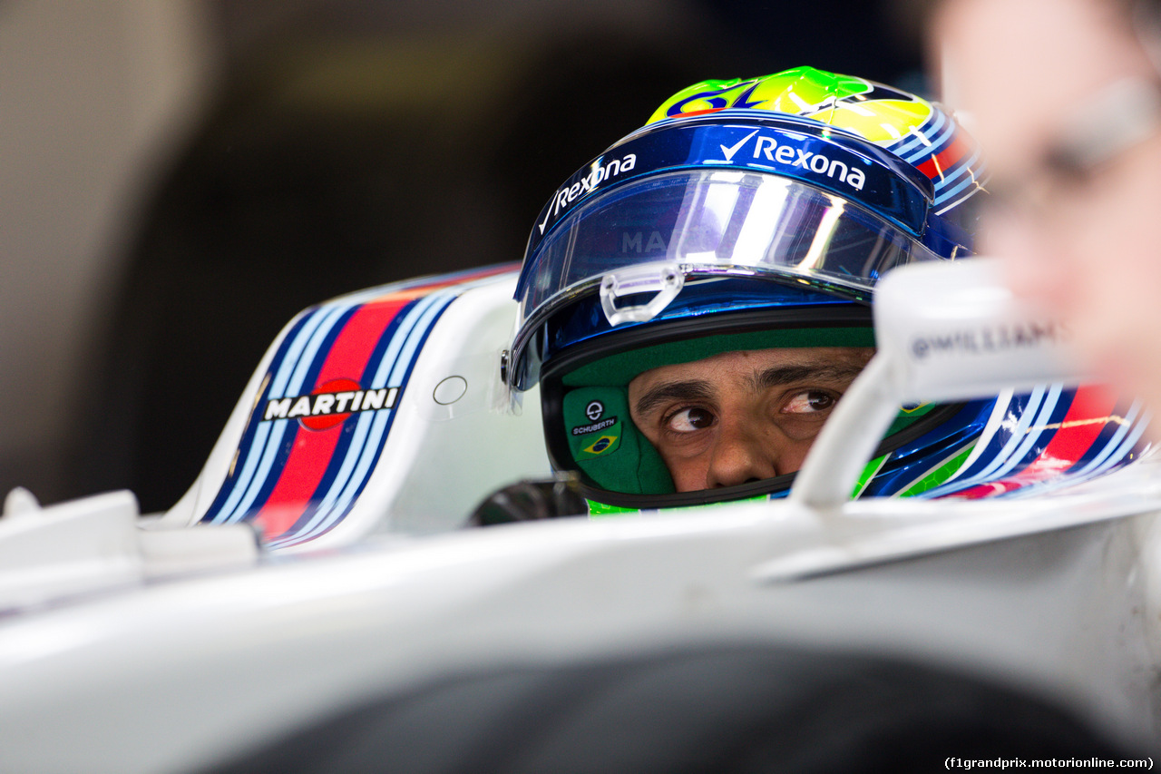 TEST F1 BARCELLONA 3 MARZO, Felipe Massa (BRA) Williams FW38.
03.03.2016.