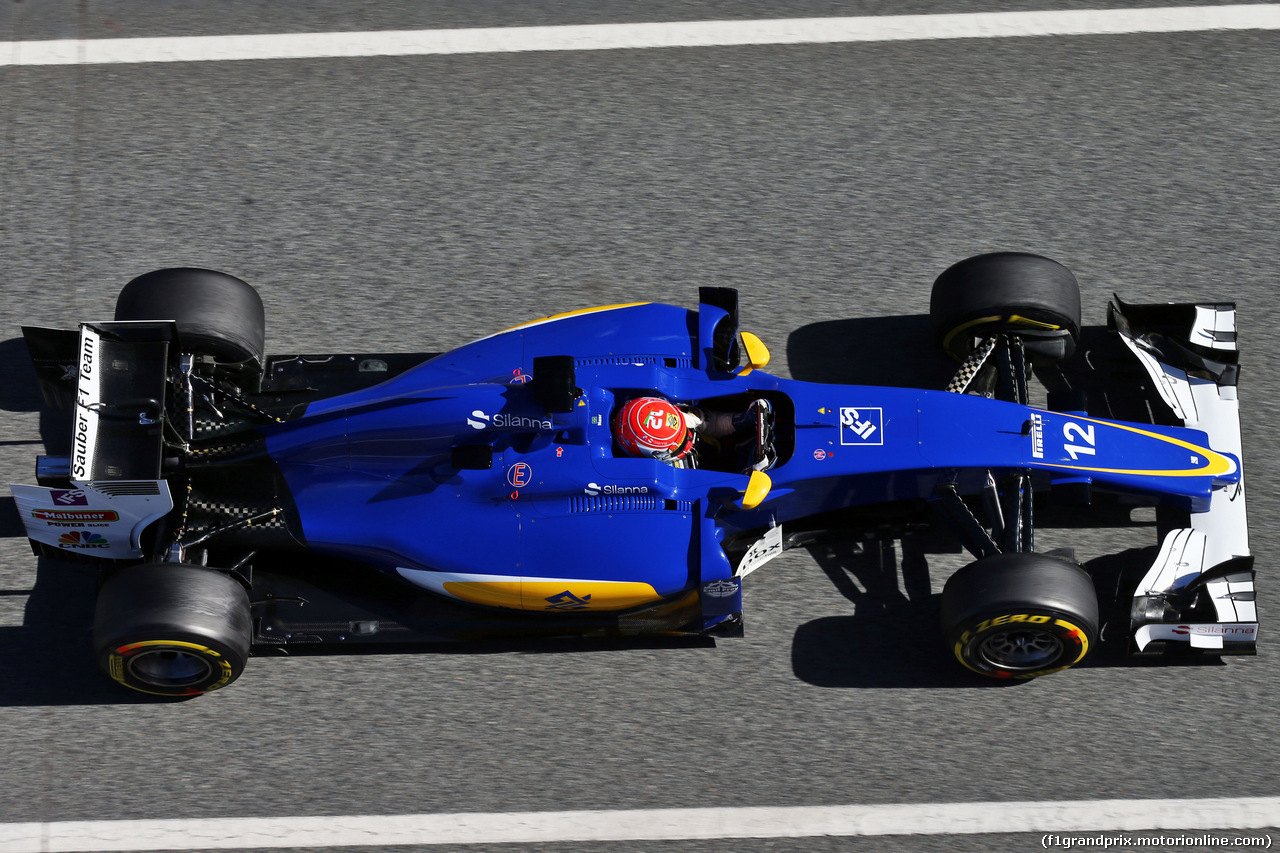 TEST F1 BARCELLONA 3 MARZO, Felipe Nasr (BRA) Sauber C35.
03.03.2016.