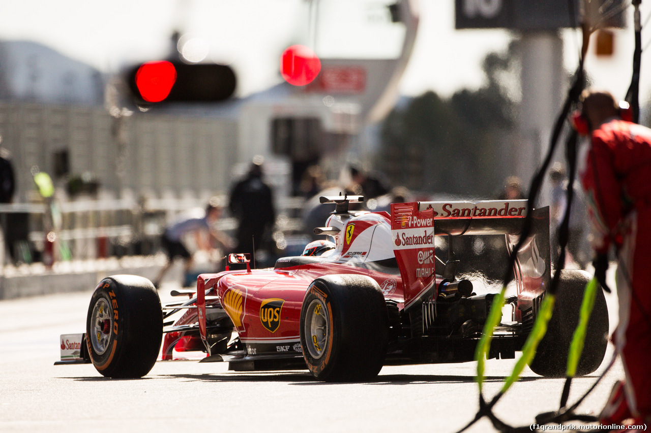 TEST F1 BARCELLONA 3 MARZO, Kimi Raikkonen (FIN) Ferrari SF16-H.
03.03.2016.
