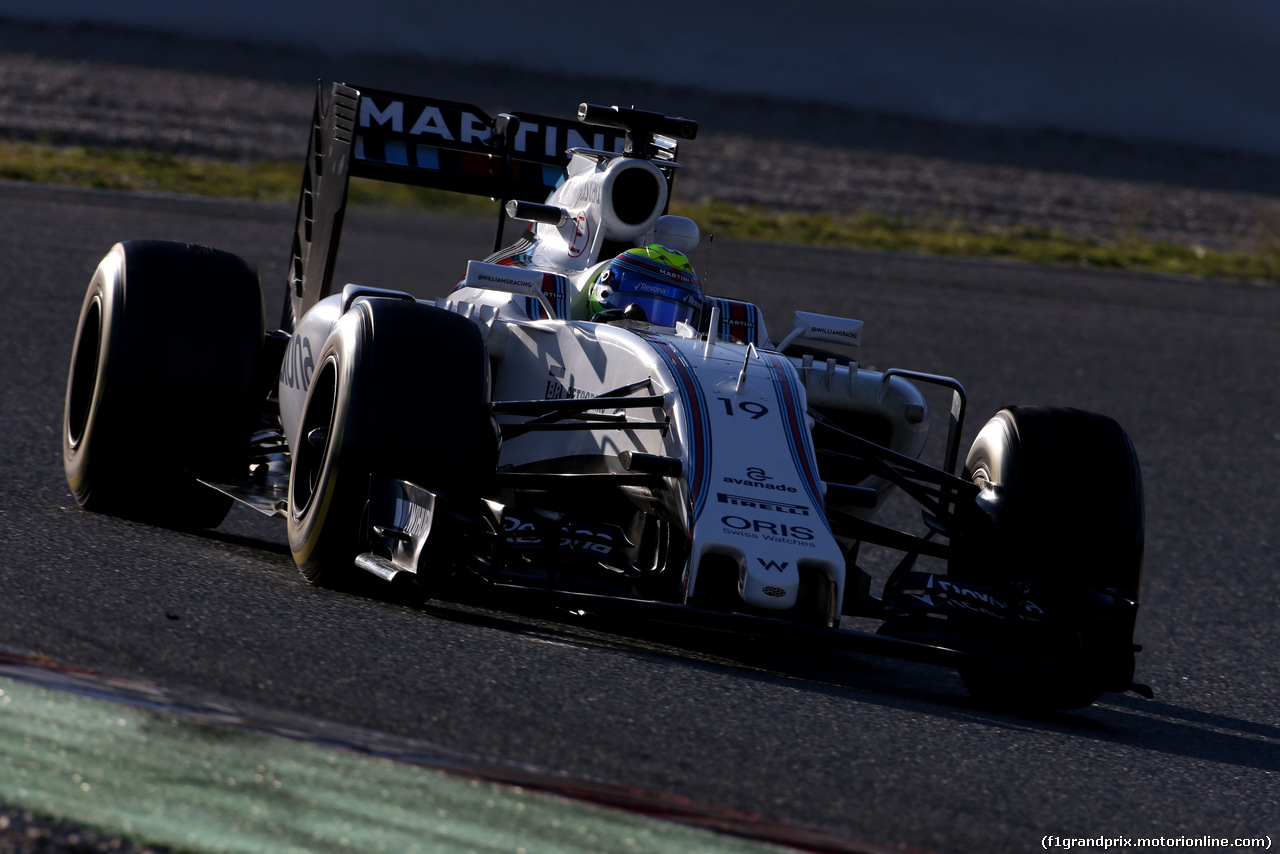 TEST F1 BARCELLONA 3 MARZO, Felipe Massa (BRA), Williams F1 Team 
03.03.2016.