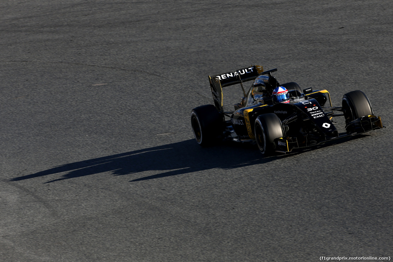 TEST F1 BARCELLONA 3 MARZO, Jolyon Palmer (GBR), Renault Sport F1 Team 
03.03.2016.
