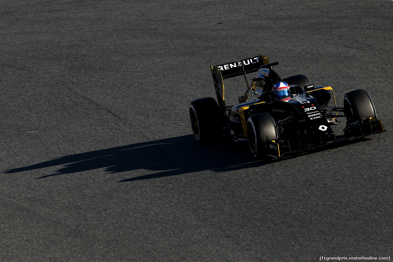 TEST F1 BARCELLONA 3 MARZO, Jolyon Palmer (GBR), Renault Sport F1 Team 
03.03.2016.